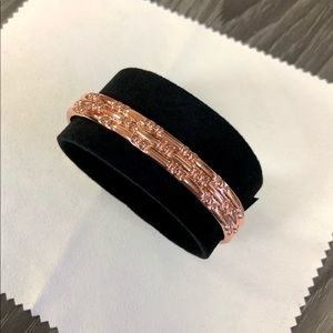 66.) New Magnetic Adjustable Cuff Bracelet in Rosetone